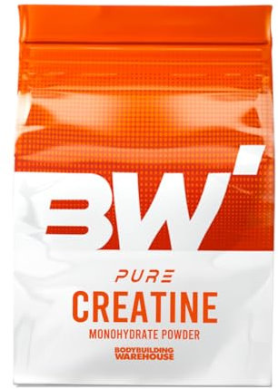 BW Creatine Monohydrate Powder 1KG – 200 Servings Pure Micronised Creatine for Strength, Power & Muscle Growth – Vegan, Gluten Free, Bodybuilding Warehouse, Made in UK