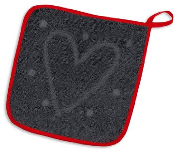 KRACHT, Ein Topflappen 100% Liebe, Frottee, 100% Baumwolle, 22x22cm