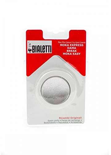 Bialetti La Cafetiere Set Ersatzdichtung und Filter für Moka DAMA zu 12 Tassen
