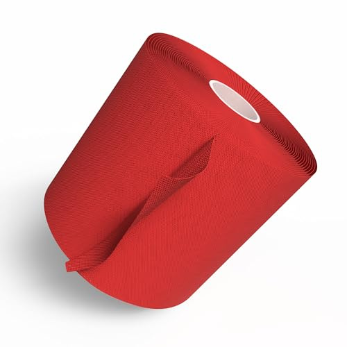 Horn Medical Horn-Haft fein color - Kohäsive Fixierbinde, weich, rutschfest, hautverträglich, selbsthaftend, Rot (8 cm x 20 m)