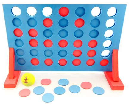 Giant 4 in a row / Slot Four. Large Outdoor Garden BBQ Birthday Party Game Toy. Made of Foam.