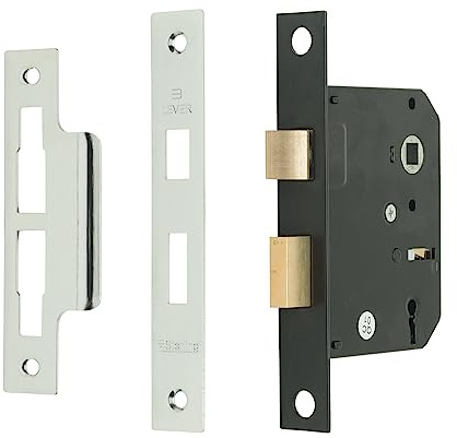 Sterling MLS330N 3-Zoll/76 mm 3-Hebel-Einsteckschloss, Nickel