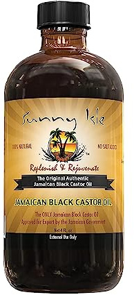 Sunny Isle Jamaican Castor Oil Extra Dark Black 4oz (3 Pack)