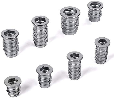100 x SO-TECH® PROFI Manchons à Visser avec Rebord M6 x 15 mm en Acier Galvanisé à Six Pans Creux