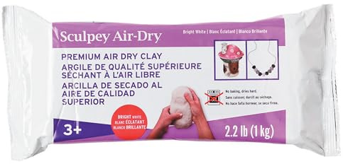 Polyform Model Air Clay 1 kg, Weiß