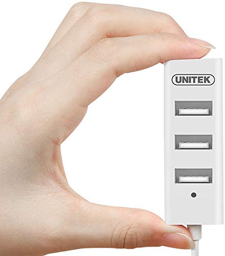 Unitek - Hub 4X USB 2.0. Mini, White, y-2146