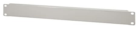 LogiLink PN101G - 19 Geschlossenes Blindpanel 1 HE (Höheneinheit) aus 1.2mm Stahlblech zur Abdeckung von Leerfeldern im 19 Schrank, Grau