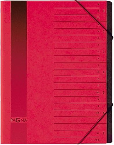 Pagna Ordnungsmappe 7 Fächer rot