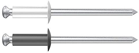 Desa 7524824N - Remache aluminio/acero flor 4.8x24 negro RAL 9005