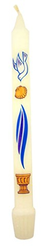 Cathedral Brand First Light Baptismal Candle, 3/4 Inch x 9 1/4 Inch