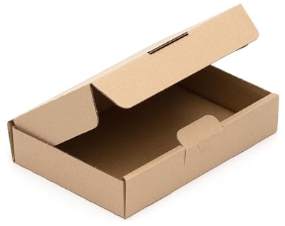 KK Verpackungen Maxibriefkartons 240 x 160 x 45 mm Braun DIN A5 (Außenmaß 240 x 160 x 50 mm) | 50 Stück, Versandkartons Faltschachteln Maxibrief Post-Kartons für Warensendungen Büchersendungen (MB01)