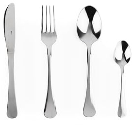 Excelsa Milano Servizio 24 Posate, Acciaio Inossidabile, Argento