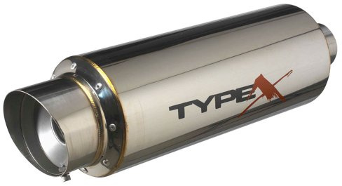 AutoStyle Sportauspuff universal Typ X Racing 'DualSound' - Ø140mm | Geschrägt