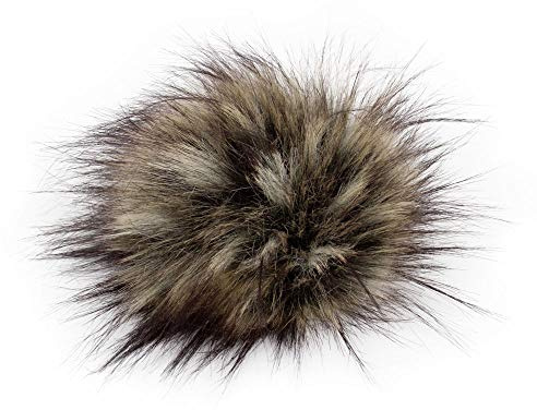 Unbekannt Unisex Kunstfell Pompom mit Druckknopf Brieftasche (1er Pack)