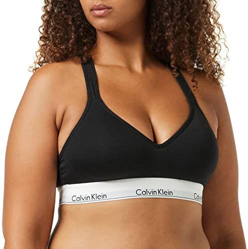 Calvin Klein Damen BH Bralette Lift Gepolstert , Schwarz (Black), L