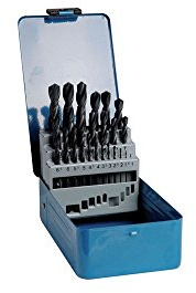 TIVOLY 90200170003 - Estuche G 25 brocas metal HSS laminadas Ø 1>13 mm 1/2 mm