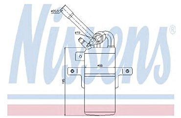 NISSENS 95331 Filtre déshydrateur clim