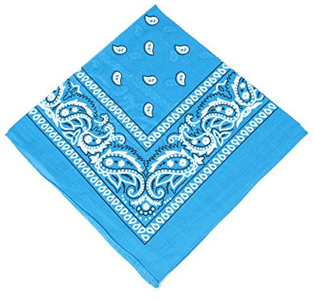 Boolavard 100% Baumwolle,Bandanas mit original Paisley Muster | Farbe nach Wahl Headwear/Haar Schal Ansatz Handgelenk Verpackungs Band Kopf Bindung