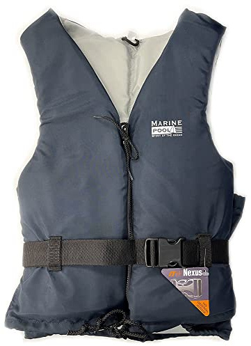 Marinepool Adult Buoyancy Aid Vest, Navy, 30-50kgs, Watersports, ISO Approved