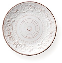Brandani 55962 piattino bianco Serendipity stoneware diametro cm 21