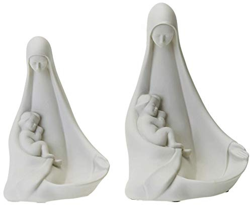 Madonna portacorona acquasantiera Pinton 16-19 cm, 19 cm (7.49 inc.)