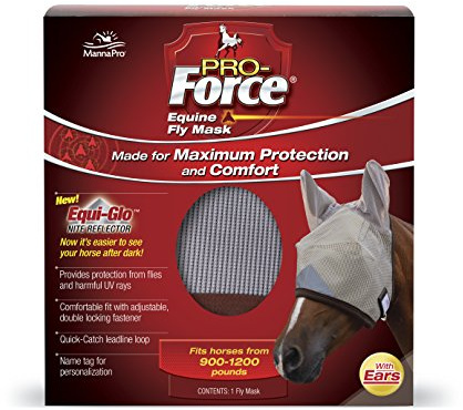 Mannapro Pro-Force Pferdefliegenmaske mit Ohren