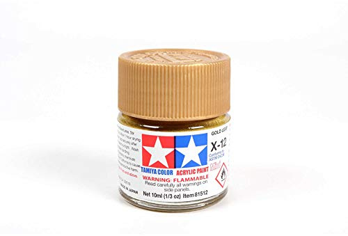 Tamiya Arcylic Mini 10ml X12 Gold Leaf