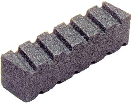 Kraft Tool CF462 20-Grit Fluted Rub Brick without Handle, 6-Inch