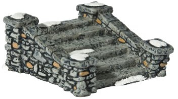 Department 56 Village Limestone Steps Zubehör, Grau, Weiß, 8,4 x 3,6 x 8,4 cm