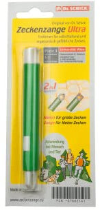 Dr. Schick Zeckenzange Ultra [2-in-1 Zeckenhaken & Zeckengreifer] - patentierter Zeckenschutz für Mensch und Tier - große und kleine Zecken zuverlässig entfernen