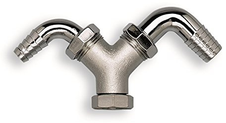 Acquastilla 105543 Scarico Doppio con Dado Girevole, Multicolore