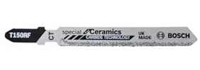 Bosch Professional 3x Jigsaw Blade T 150 RF Special for Ceramics (for Soft tiles, Accessories Jigsaw)