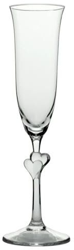 Stölzle Lausitz L'Amour Bicchieri da Champagne Rossi Set da 2 175 ml – Eleganti Flûte in Cristallo Ideali per Prosecco & Spumante – Vetro Cristallo Senza Piombo – Lavabili in Lavastoviglie
