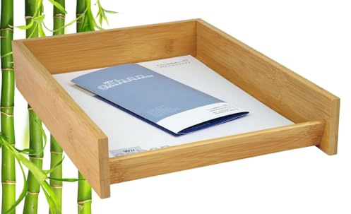Wedo 061807 brevfack A4 bambu stapelbar, brun