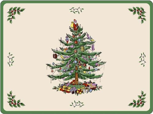 Spode Weihnachtsbaum 'SMALL Size' Tischsets 30,5 x 22,9 cm (6er-Box)