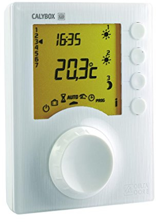 Delta Dore Gestionnaire d'énergie 1 à 3 zones Calybox 230 pour chauffage électrique fil pilote. Chauffage connecté | Programmation - 6050392 Blanc Taille unique