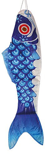 Wolkenstürmer - Windsack Koi blau