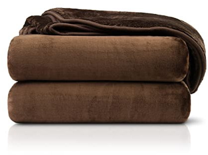Amago - Kuscheldecke, Cashmere-Feeling, 130 x 170 cm - Schoko
