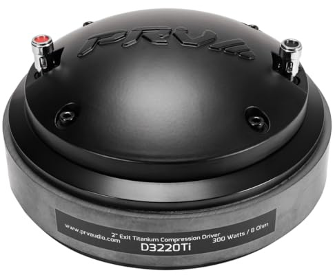 PRV AUDIO D3220Ti - Driver a compressione audio Pro in titanio da 5,1 cm, 110 Watt, RMS Pro, 3 VC 108dB (singolo)