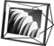Umbra Prisma 10x15 cm Bilderrahmen - Wand- und Tisch Fotorahmen für Bilder, Kunstdrucke, Illustrationen und Mehr, Metall, Schwarz
