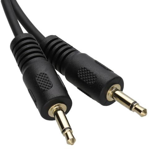 kenable Mono 3,5 mm Klinkenstecker Stecker Zum Mono 3,5 mm Klinkenstecker Stecker Kabel Anschlusskabel 0,5 m 50 cm Vergoldeten [0.5 Meter/0,5m]