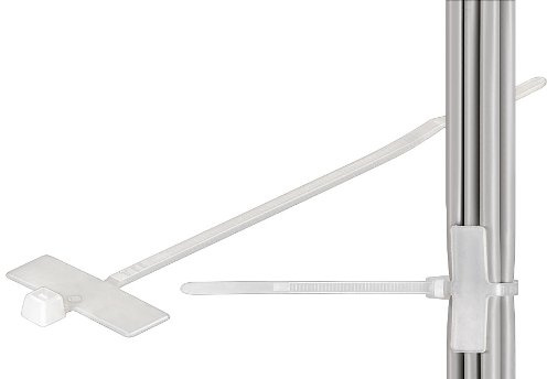 WireThinX Kabelbinder mit Beschriftungsfeld (Feldgröße 25 x 8 mm) Länge 100 mm, Breite 2,5 mm (100 Stück)