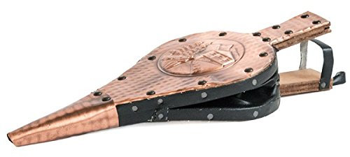 arterameferro Soffietto in Rame Artigianale Modello Rustico in Rame per Camino caminetto