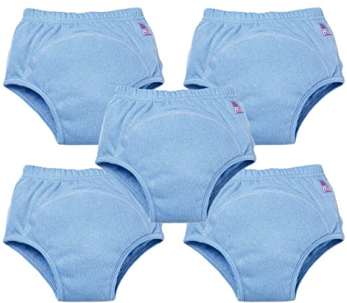 Bambino Mio, återanvändbara potträningsbyxor för pojkar och flickor, 5-pack, blå, 3+ år