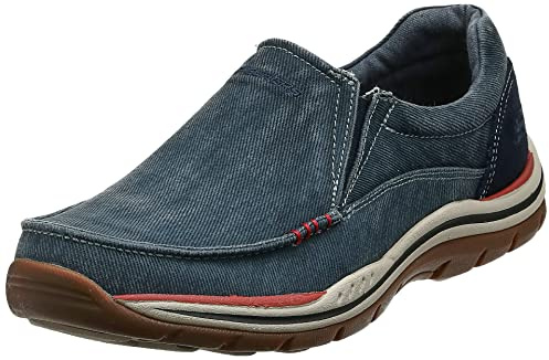Skechers USA Men's Expected Avillo Relaxed-Fit Slip-On Loafer,Navy,9.5 Medium US