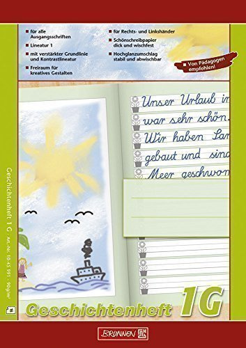 Geschichtenheft A5, Lineatur 1G