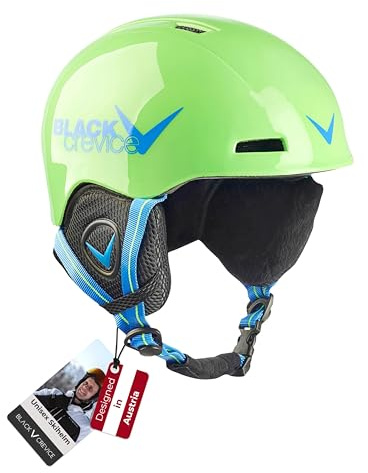 Black Crevice Kinder Skihelm Stubai, grün/blau, 52-54 cm