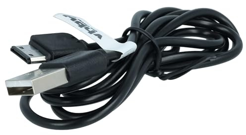 vhbw USB Datenkabel kompatibel mit Samsung SGH-B320 | SGH-B520, SGH-B5722 Duos, SGH-C270, SGH-C3010, SGH-C3050, SGH-C3060 Handy - schwarz 100cm