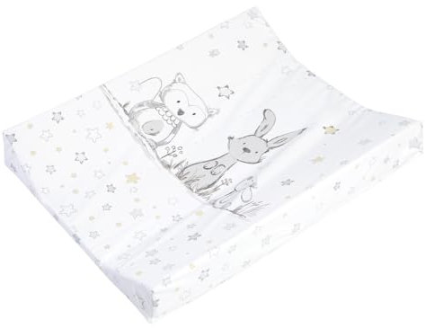 Julius Zöllner Wickelauflage 2-Keil Mulde 60x71 cm Folie Häschen und Eule