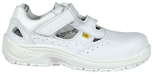 Cofra, 10190-000, Sandali di sicurezza S1 ESD SRC Speciali Servio, taglia 37, bianco